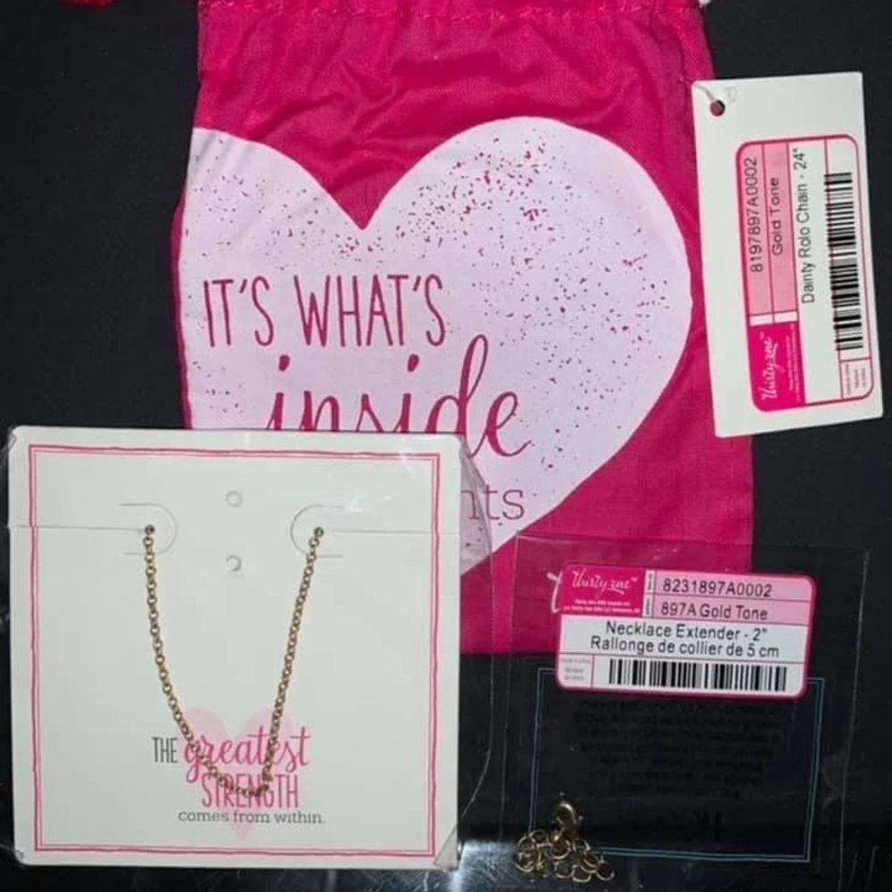 24in Dainty Rolo Chain and 2in extender set